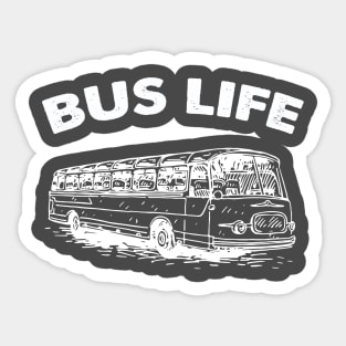 Bus Life Skoolie Vintage Bus Sticker